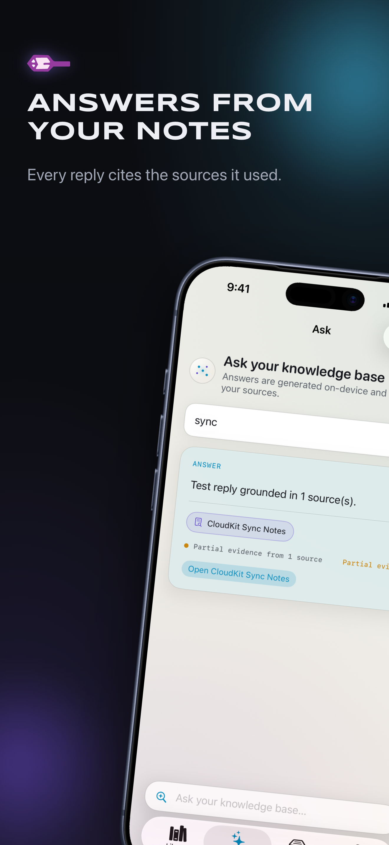 Ask assistant lets you not only converse about your notes but create and update them as well